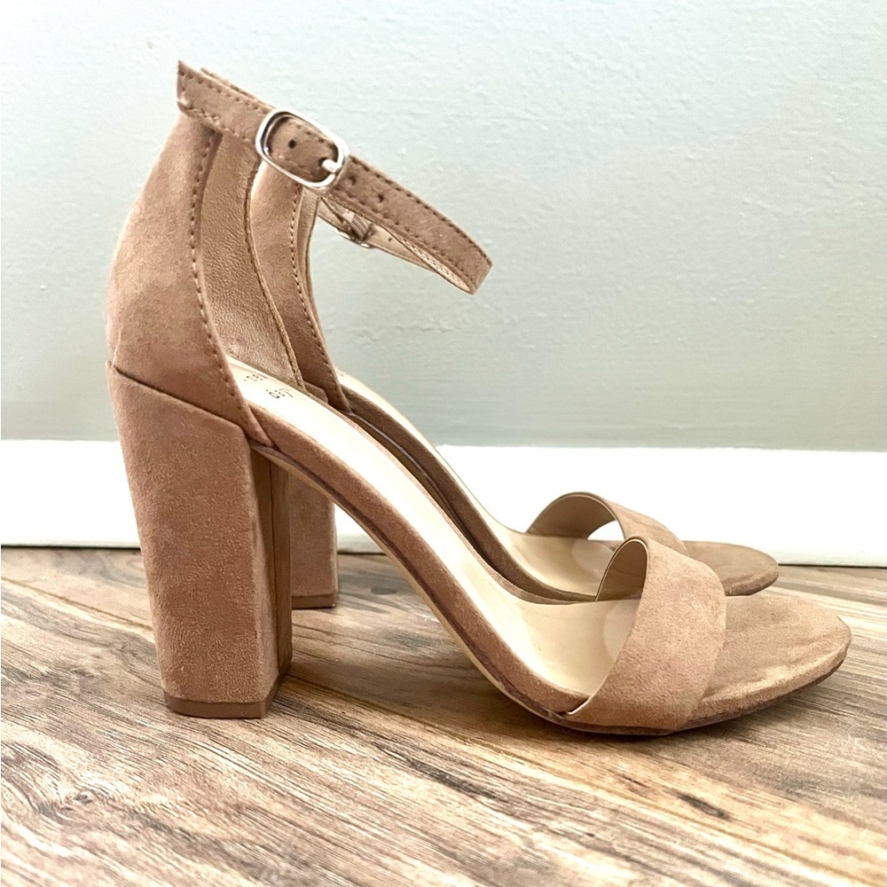 Suede nude A New Day heels.